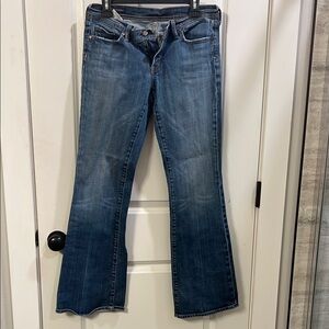 Citizens Of Humanity Blue Flare Wide Leg Jeans
